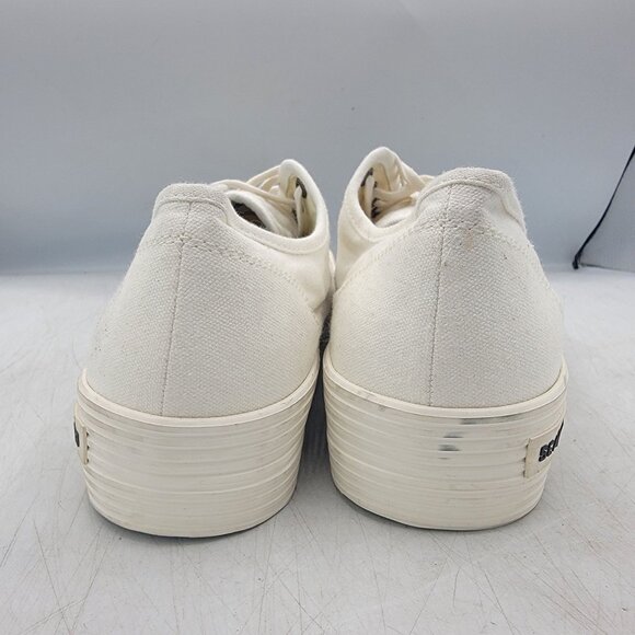 Seavees Monterey Sneaker Platform Womens 9 White Bleach Cotton Canvas Casual - Picture 5 of 13